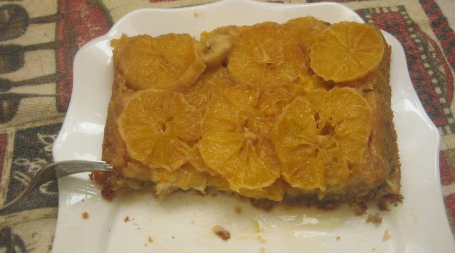 Апельсиново-банановый пирог