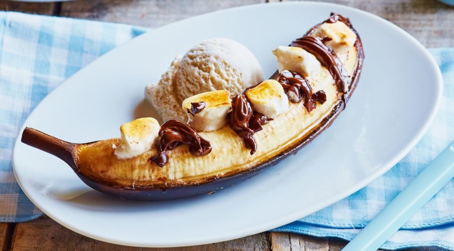 Десерт для пикника «Банан с шоколадом»