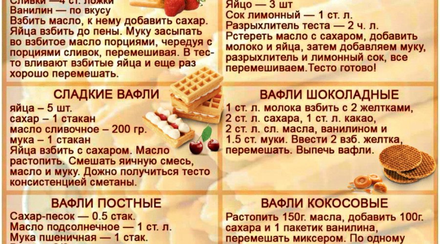 Домашние вафли со сгущенкой