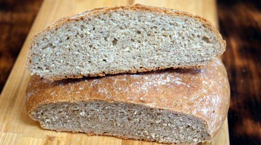 Домашний ржано-пшеничный хлеб