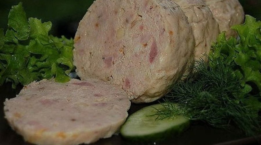 Домашняя куриная колбаса