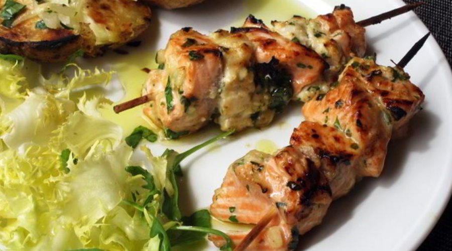 Fish kebab-рыбный шашлык
