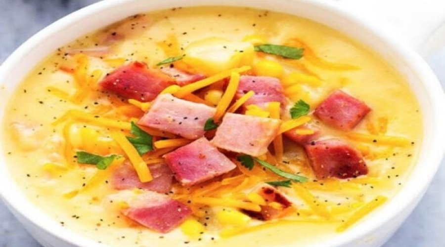 Картофельный суп с ветчиной