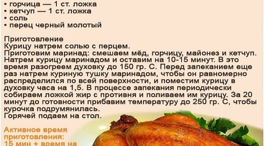 Курица в духовке