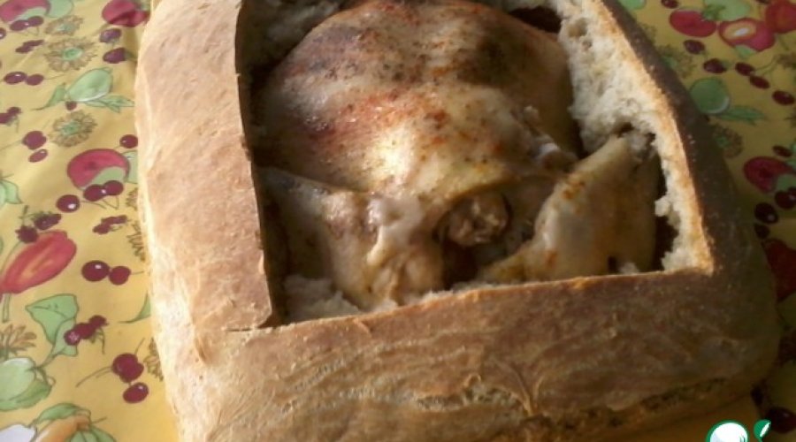 Курица в хлебном конверте