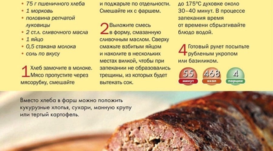 Мясной рулет «Компромисс»