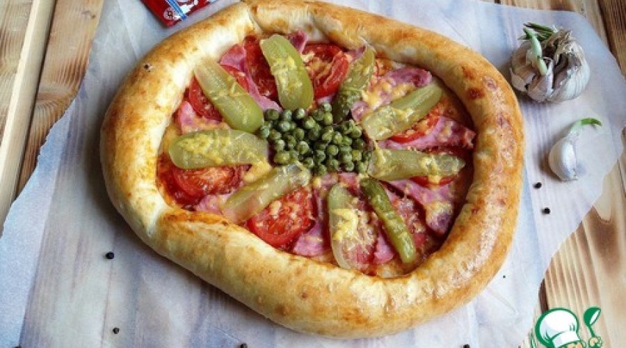 Открытый пирог А-ля пицца