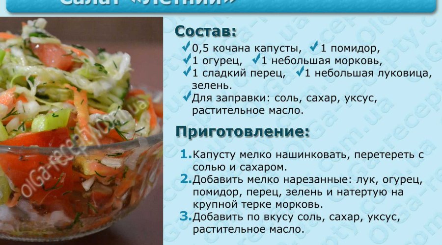 Овощной салат за 5 минут