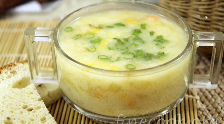 Овощной суп-пюре с манной крупой