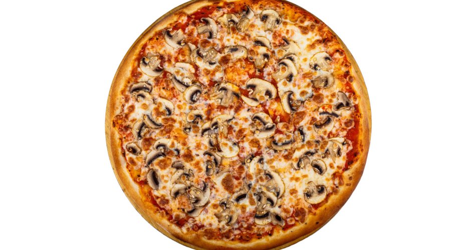 Пицца с грибами и двумя видами сыра без майонеза