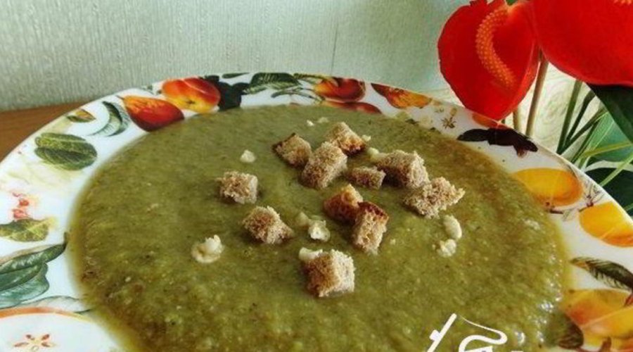 Постный суп-пюре с черносливом и чесноком (без масла)