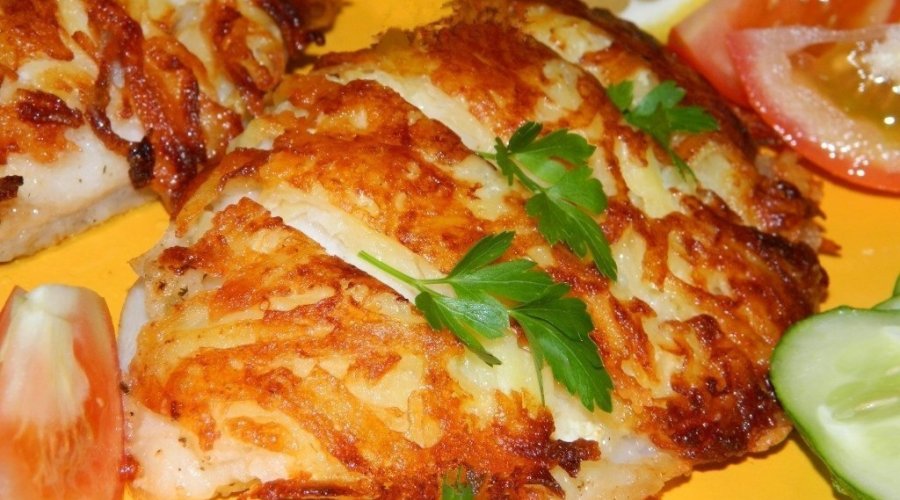 Рыбное филе в картофельной корочке