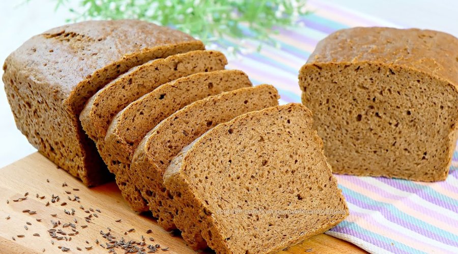 Ржано-пшеничный хлеб на сыворотке с солодом
