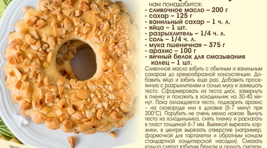 Ржаное печенье с арахисом