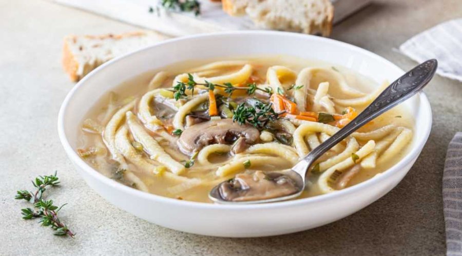 Синкапур — грибной суп с лапшой