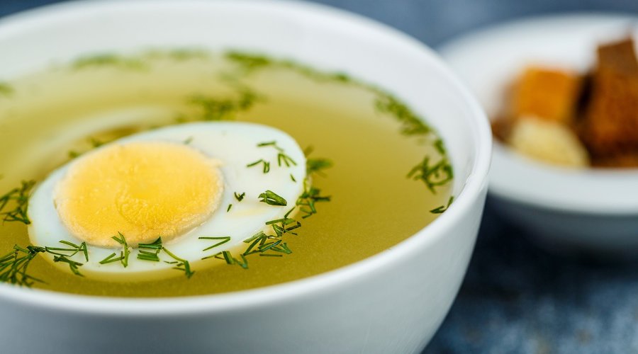 Суп яичный (и бульон в прок)
